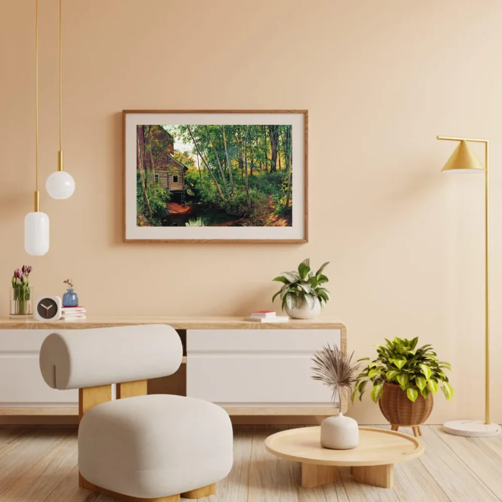 Pintar por números Molino en el bosque – foto 3