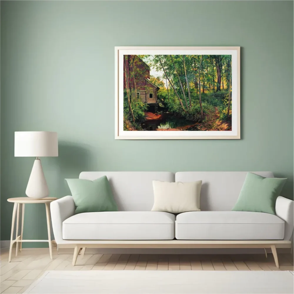 Pintar por números Molino en el bosque – foto 4