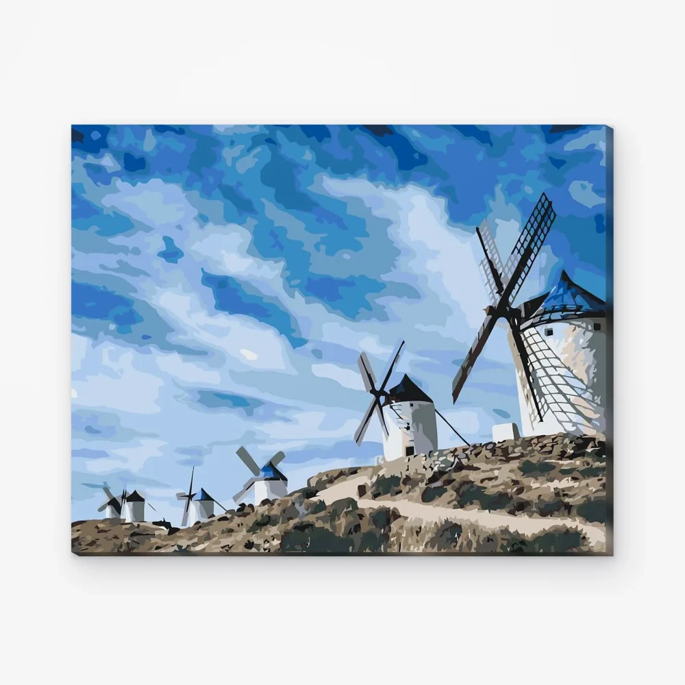 Pintar por Números - Molinos de viento, Toledo