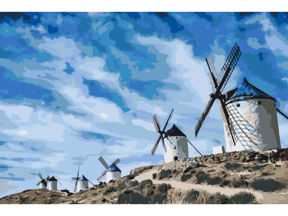 Pintar por números Molinos de viento, Toledo – foto 2