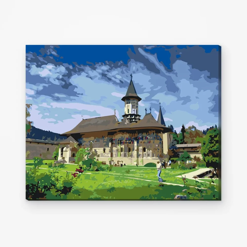 Pintar por Números - Monasterio de Moldovița, Rumanía
