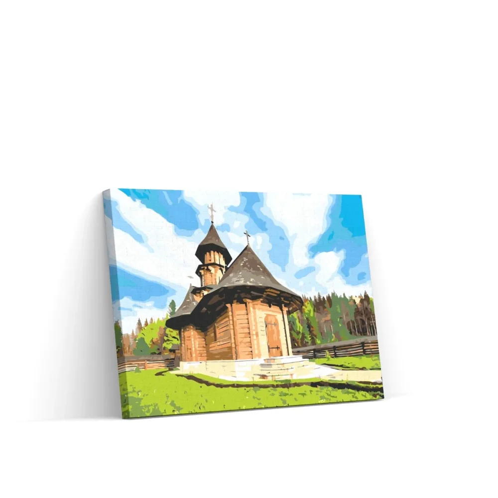 Pintar por números Monasterio de Sihăstria, Rumanía 2