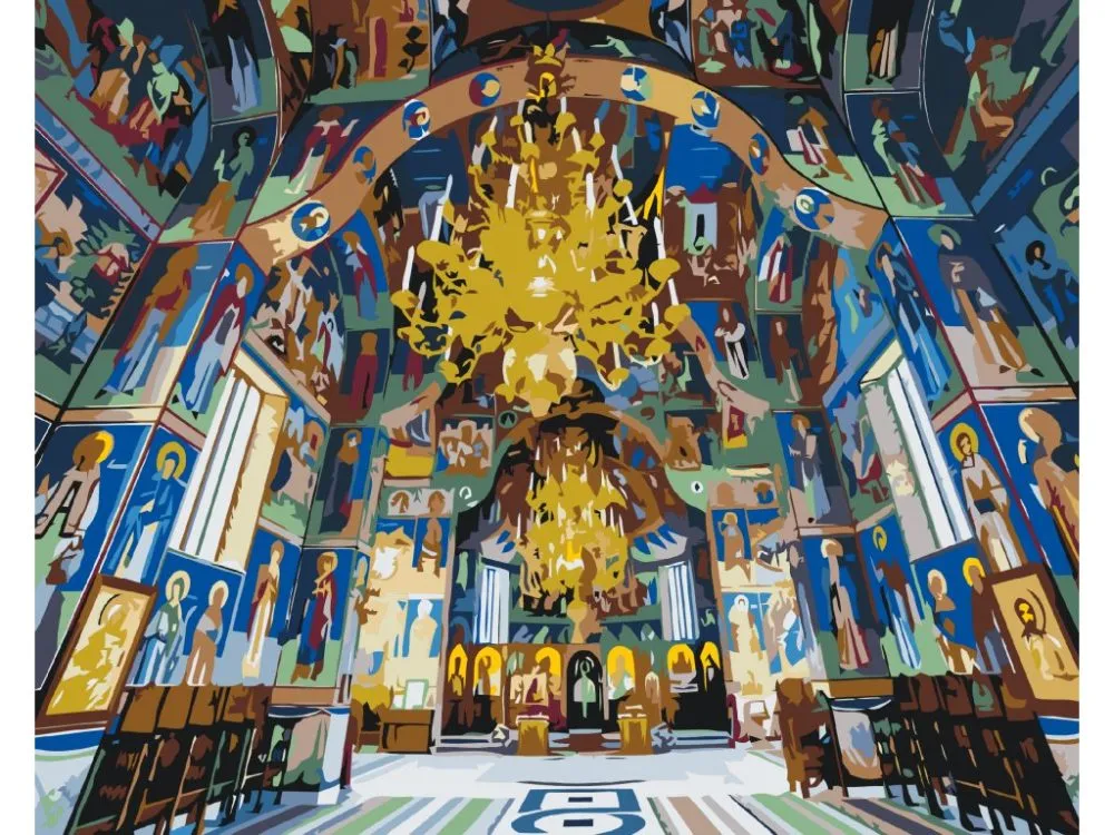 Pintar por números Monasterio de Sihăstria, Rumanía – foto 2