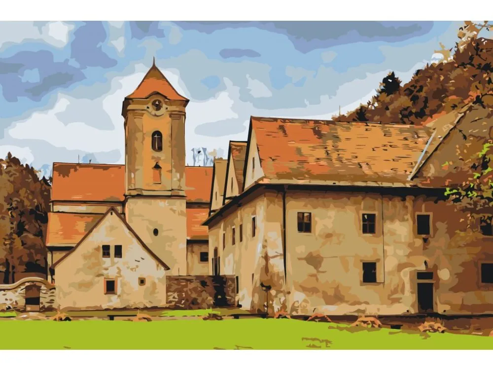 Pintar por números Monasterio Rojo, Eslovaquia – foto 2
