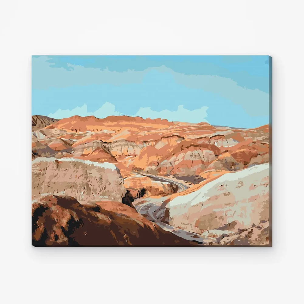 Pintar por Números - Montañas arcoíris de Danxia, China