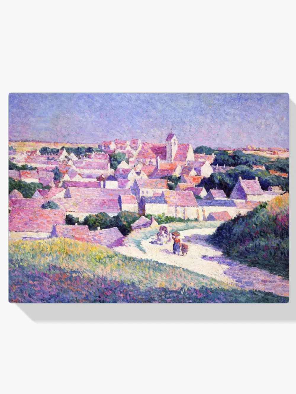 Pintar por números Moulineux, la entrada del pueblo