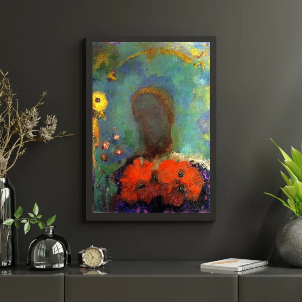 Pintar por números Muchacha con amapolas – foto 3