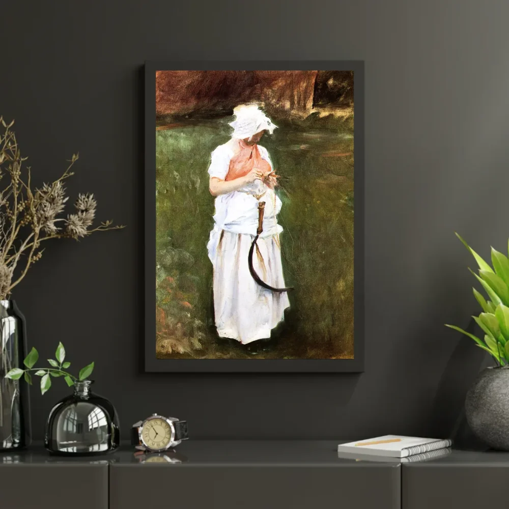 Pintar por números Muchacha con la hoz – foto 3