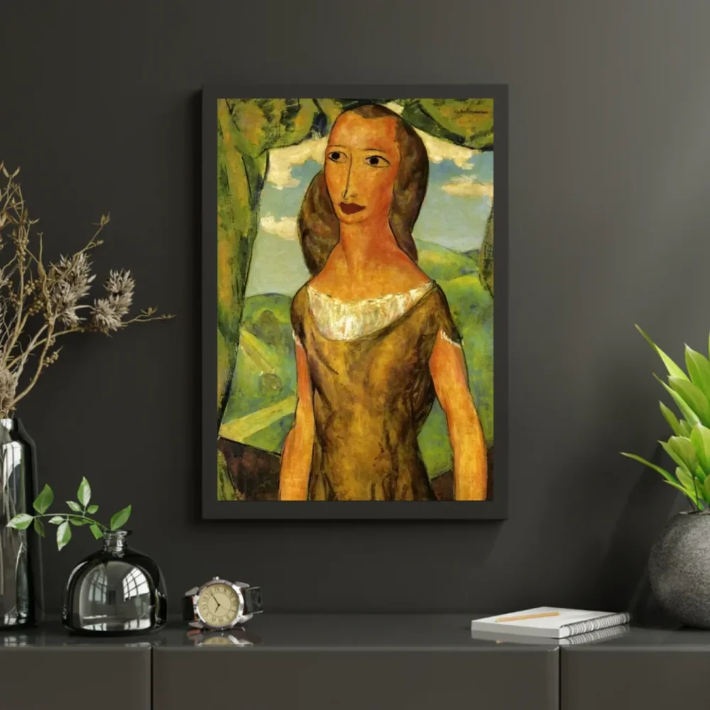Pintar por números Muchacha con paisaje – foto 3
