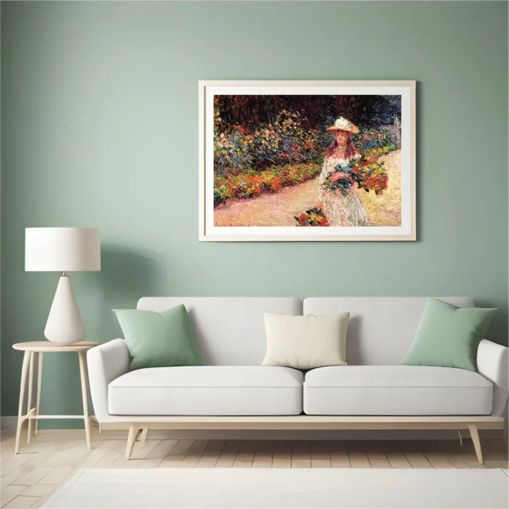 Pintar por números Muchacha en el jardín de Giverny – foto 4