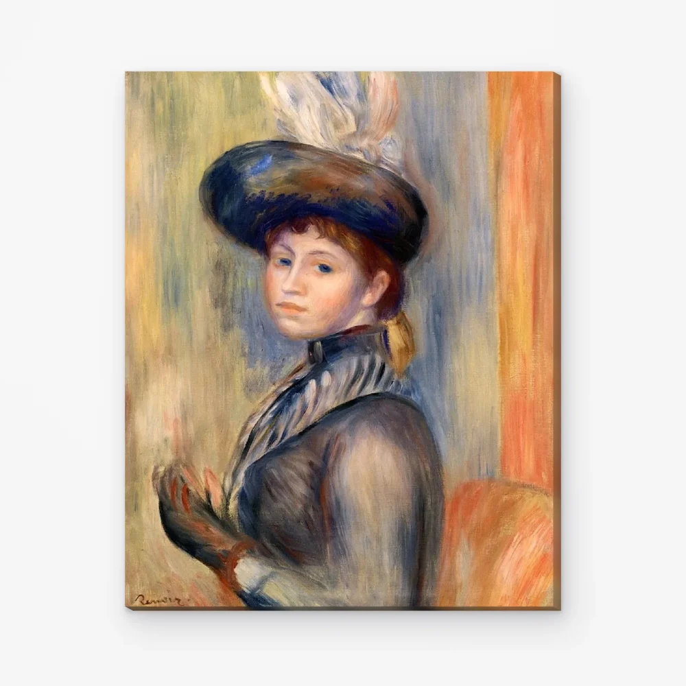 Pintar por Números - Muchacha en gris azulado