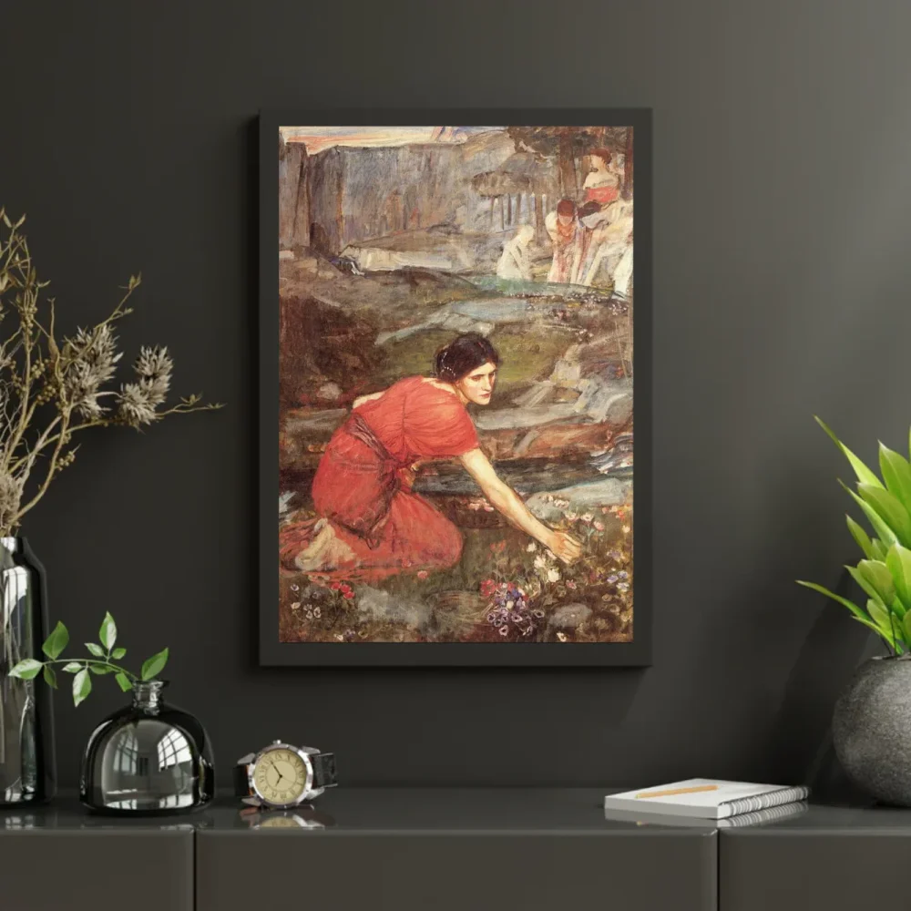 Pintar por números Muchachas recogiendo flores (estudio) – foto 3