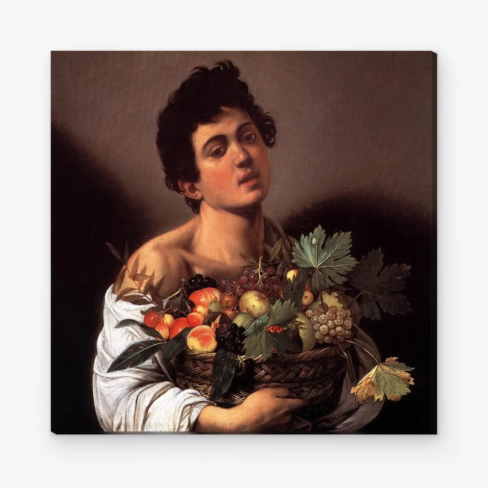 Pintar por Números - Muchacho con cesto de frutas