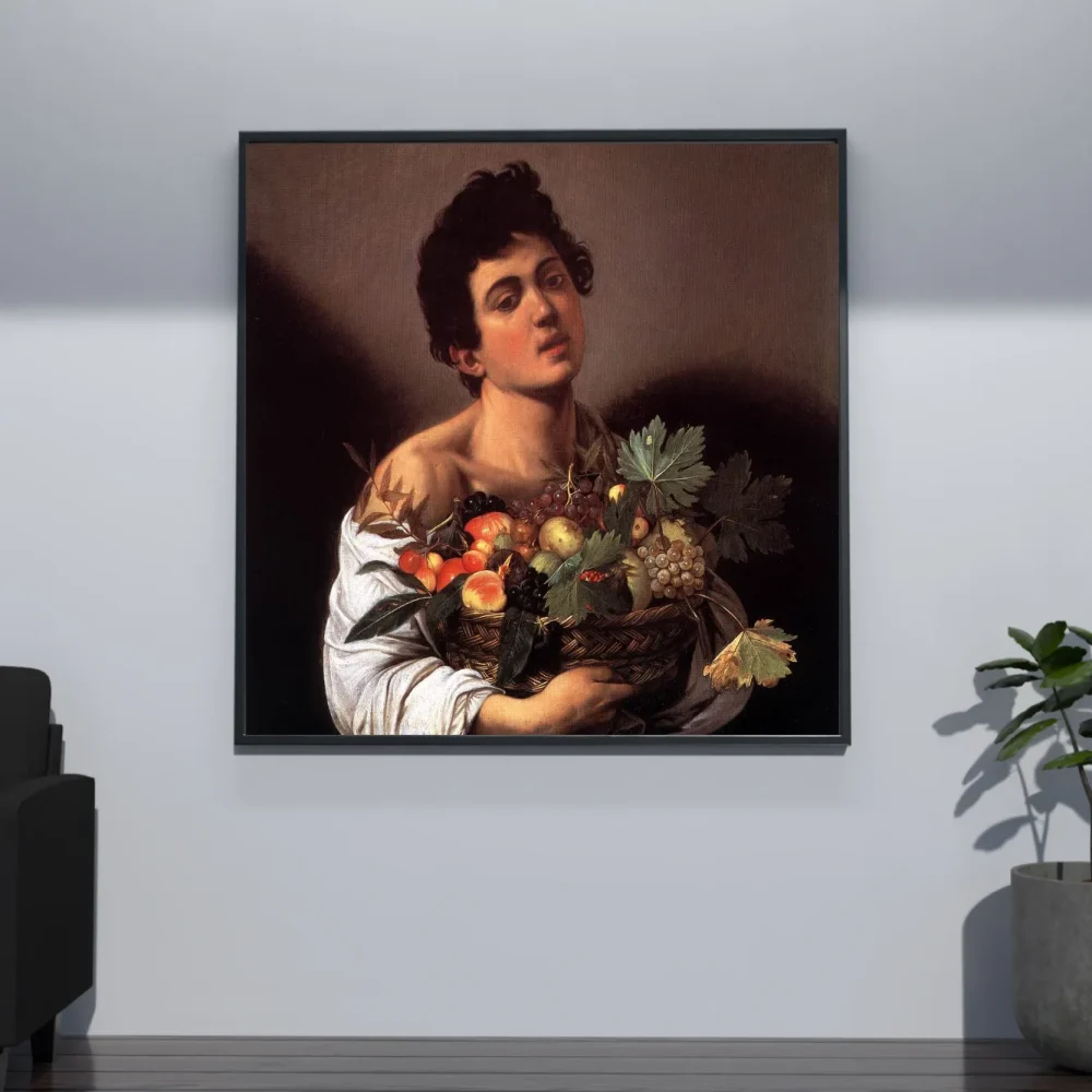 Pintar por números Muchacho con cesto de frutas – foto 4