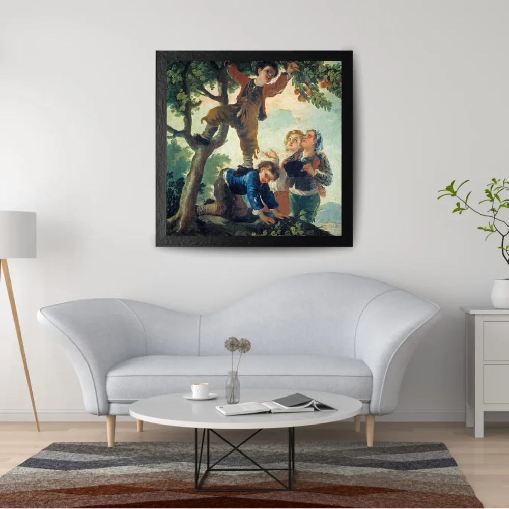 Pintar por números Muchachos cogiendo fruta – foto 2