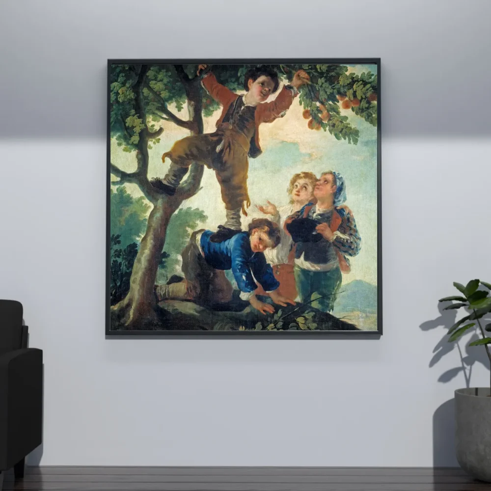 Pintar por números Muchachos cogiendo fruta – foto 4