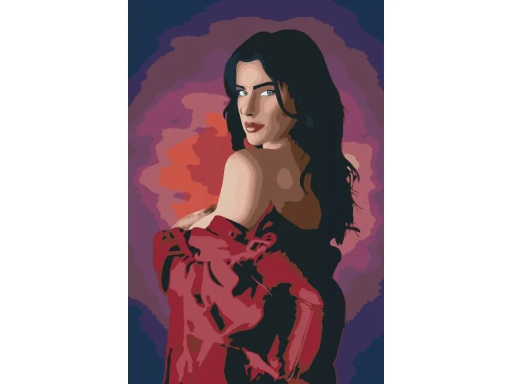 Pintar por números Mujer con camisa – foto 2