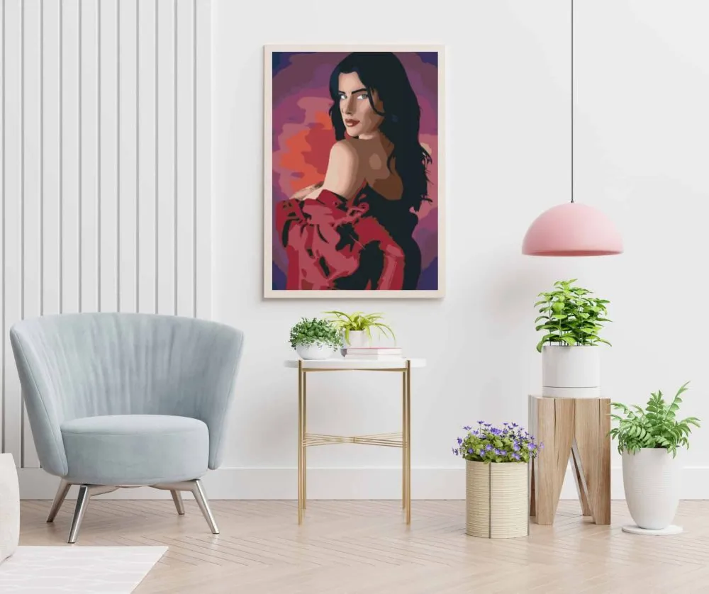 Pintar por números Mujer con camisa – foto 5