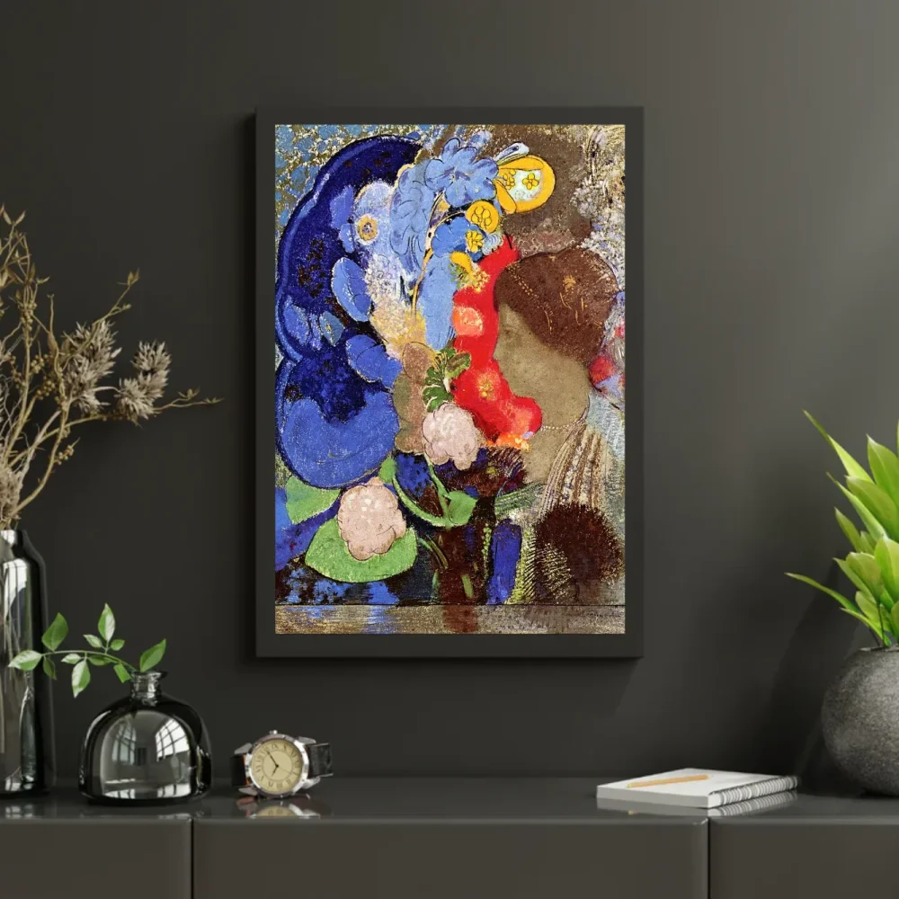 Pintar por números Mujer con flores – foto 3