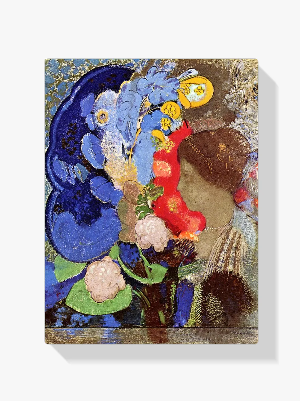 Pintar por números Mujer con flores