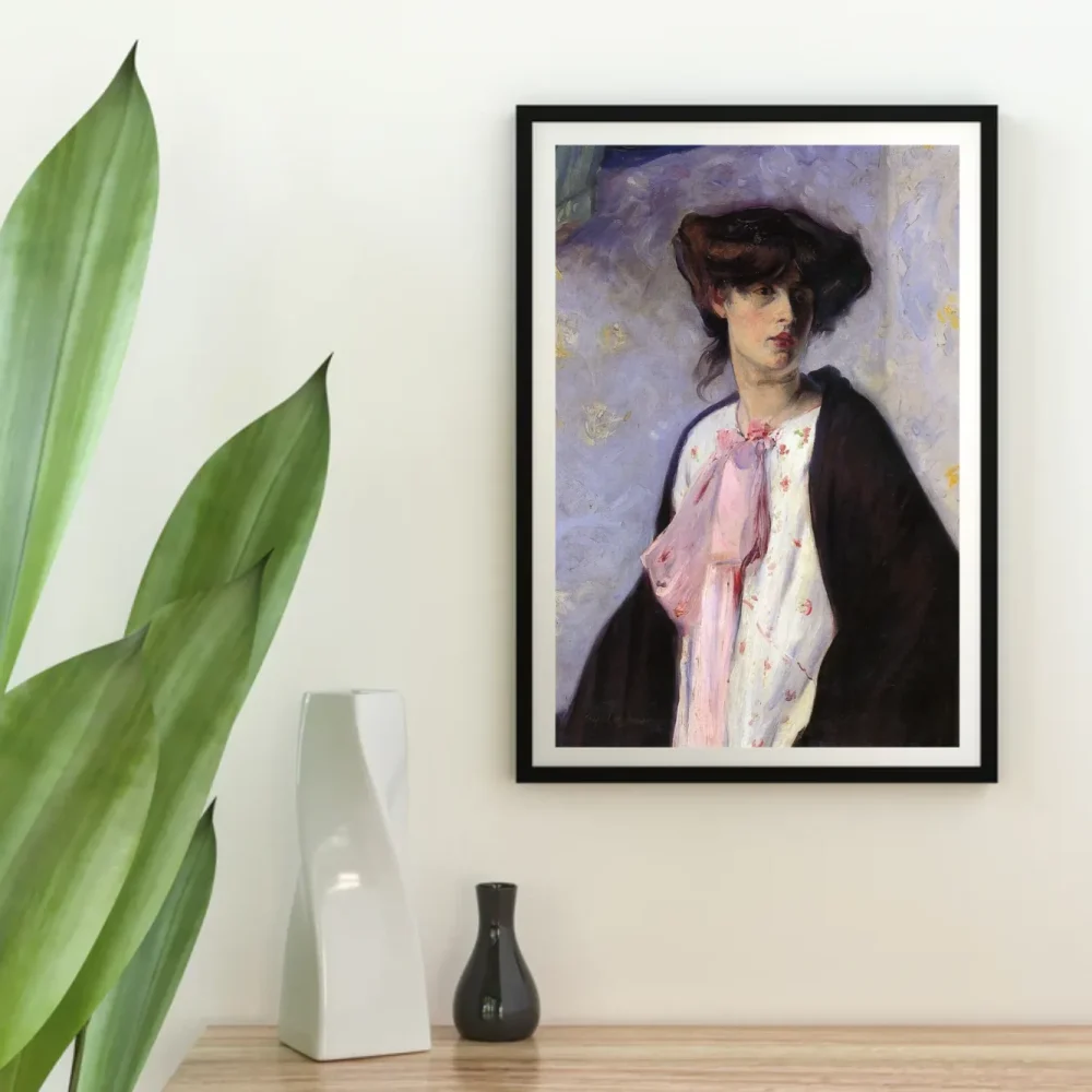 Pintar por números Mujer con lazo rosa – foto 4