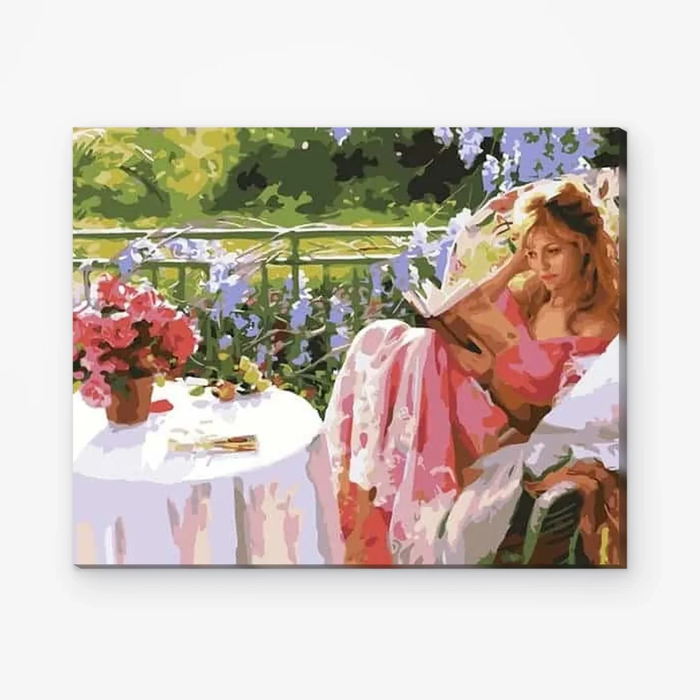 Pintar por Números - Mujer con libro