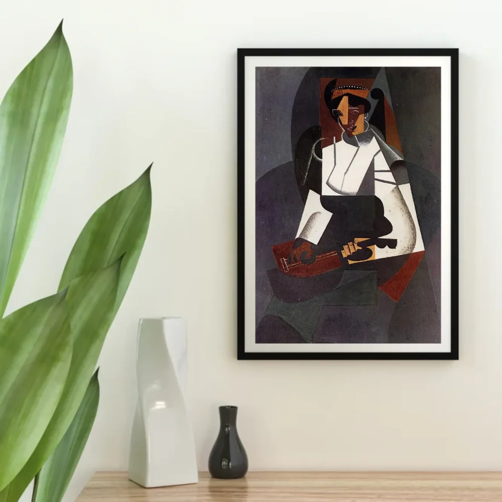 Pintar por números Mujer con mandolina (según Corot) – foto 4