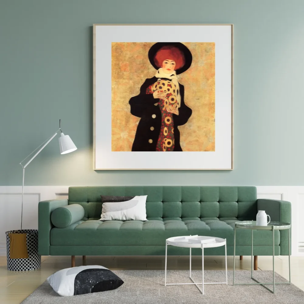 Pintar por números Mujer con sombrero negro – foto 3