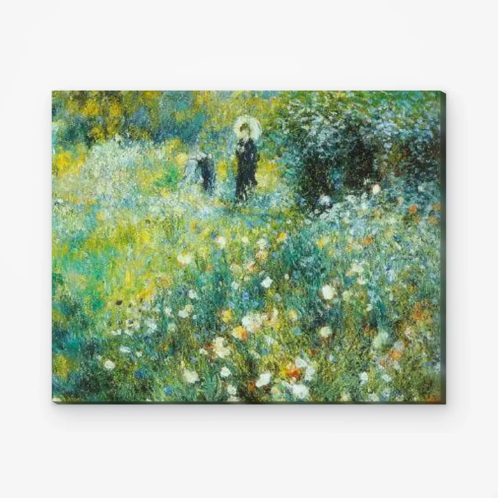 Pintar por Números - Mujer con sombrilla en un jardín
