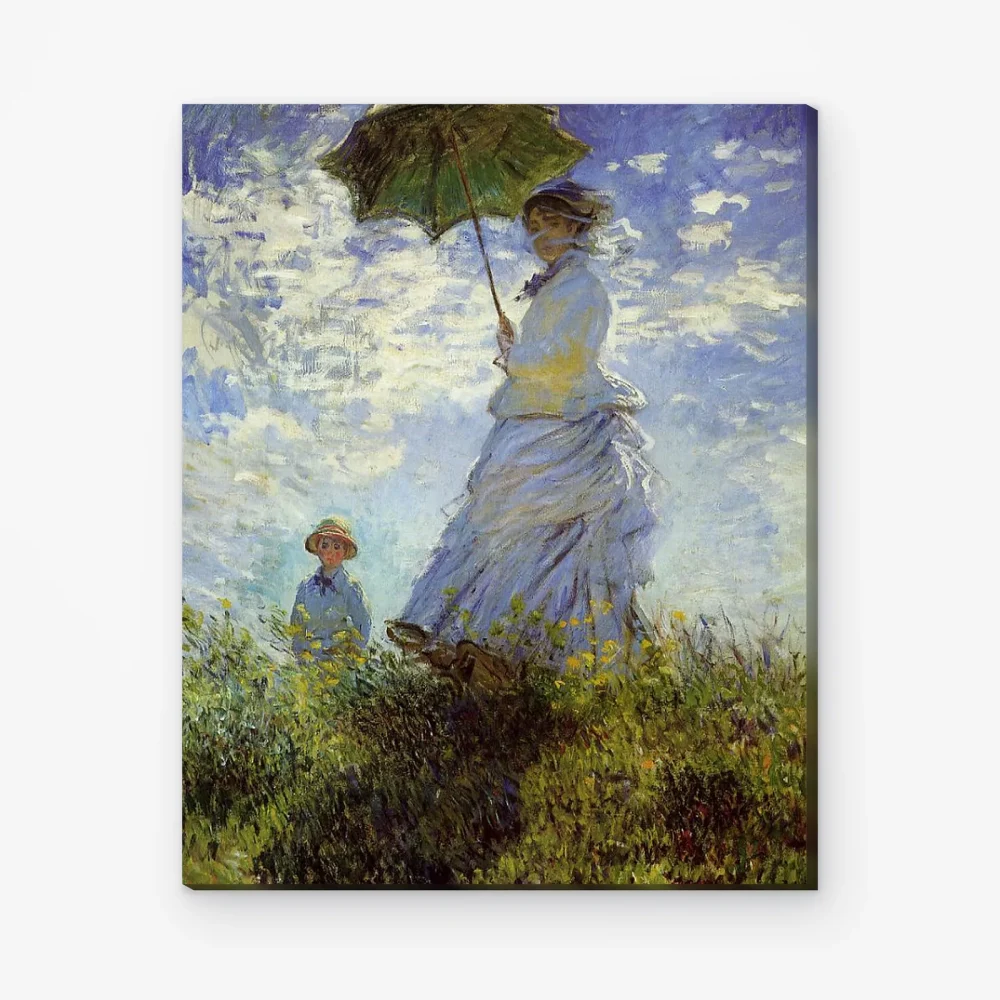 Pintar por Números - Mujer con sombrilla paseando