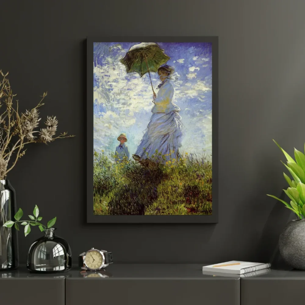 Pintar por números Mujer con sombrilla paseando – foto 3