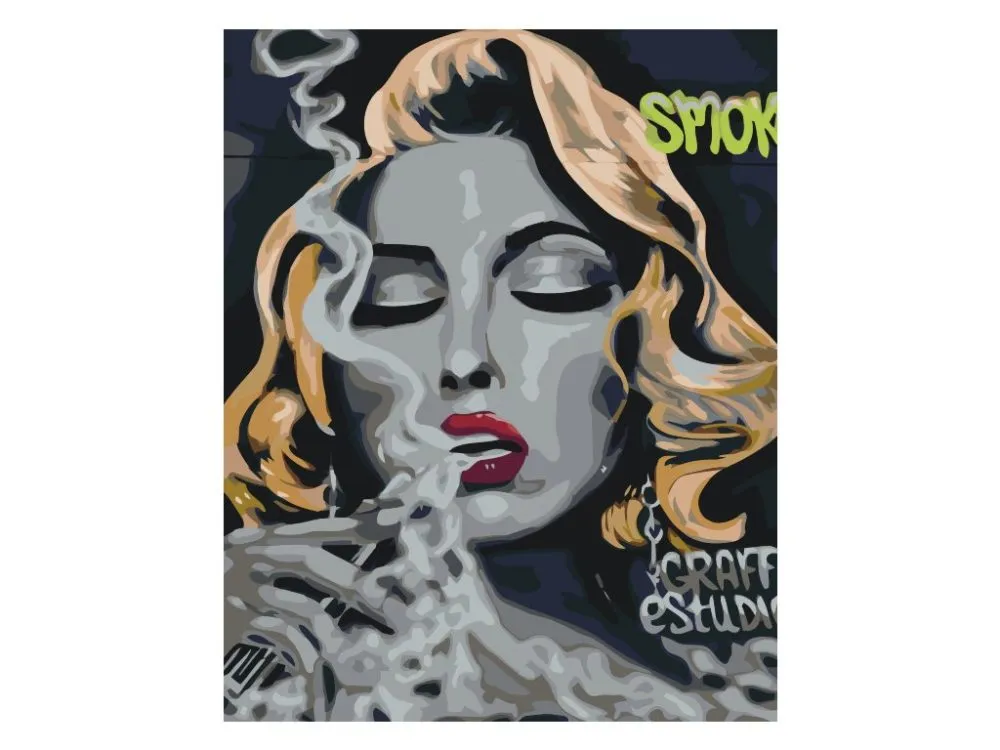 Pintar por números Mujer con un cigarrillo – foto 2