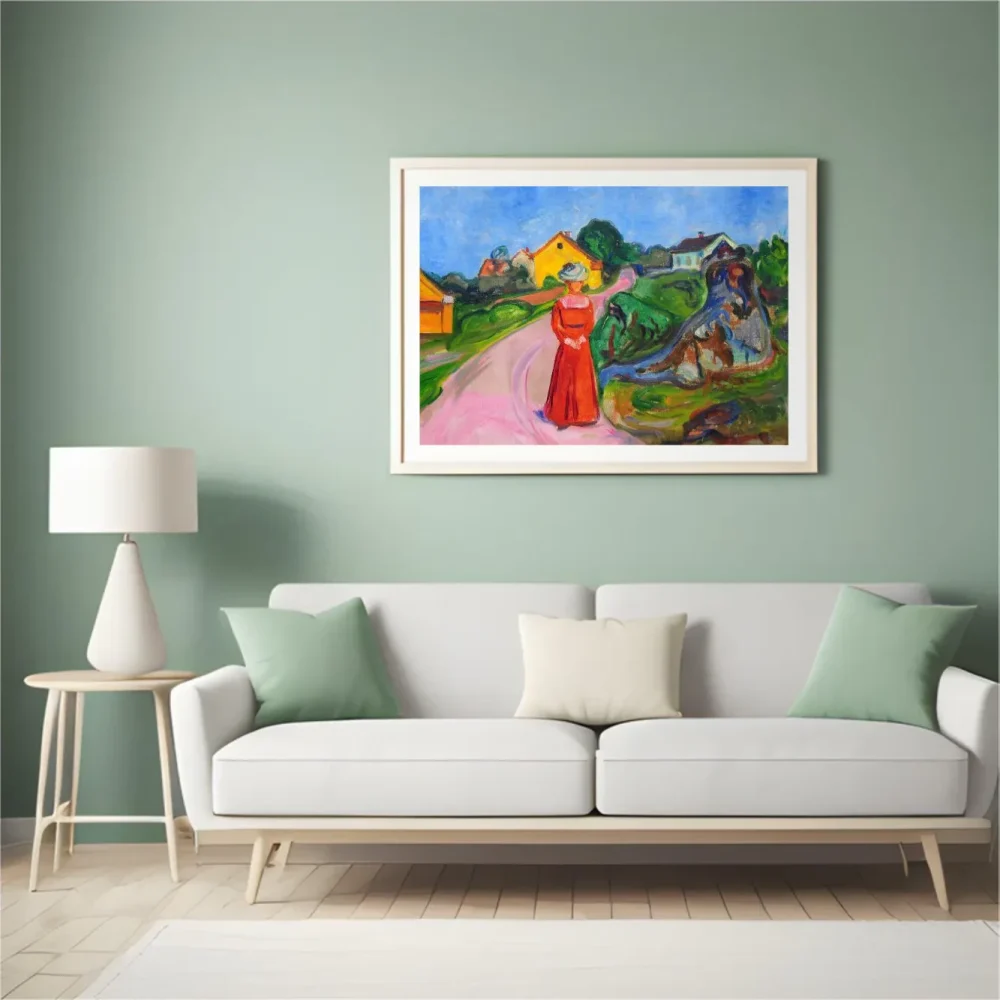 Pintar por números Mujer con vestido rojo – foto 4