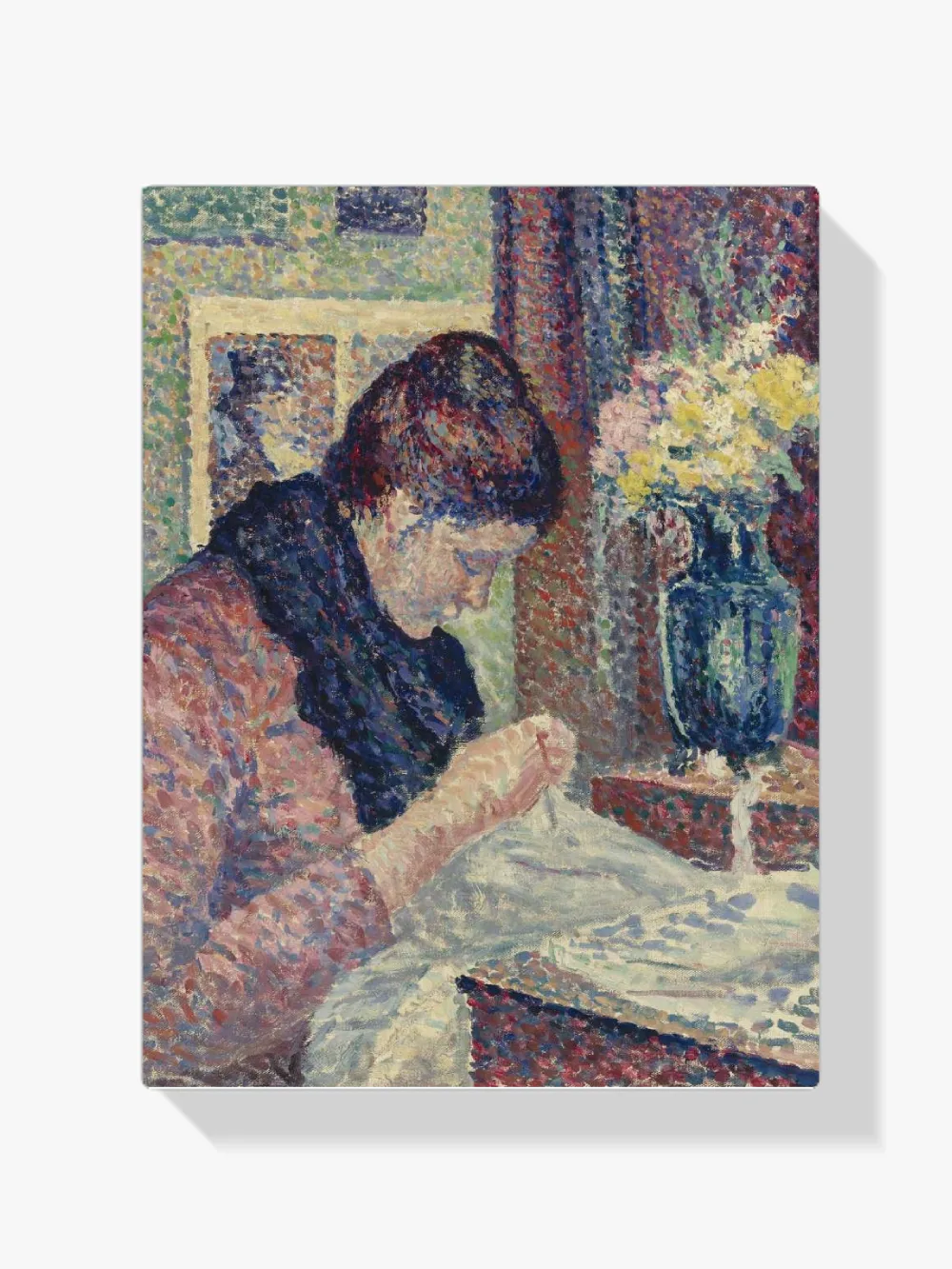 Pintar por números Mujer cosiendo