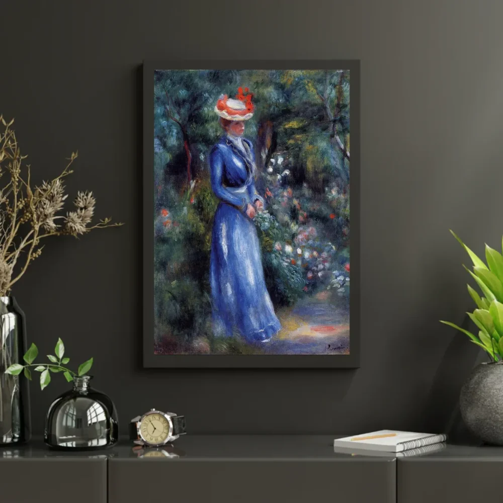Pintar por números Mujer de azul en el jardín de Saint-Cloud – foto 3