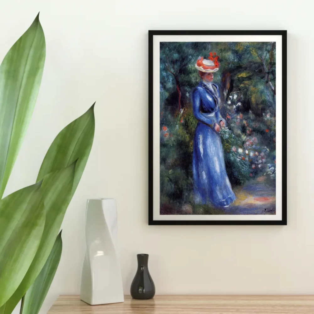 Pintar por números Mujer de azul en el jardín de Saint-Cloud – foto 4