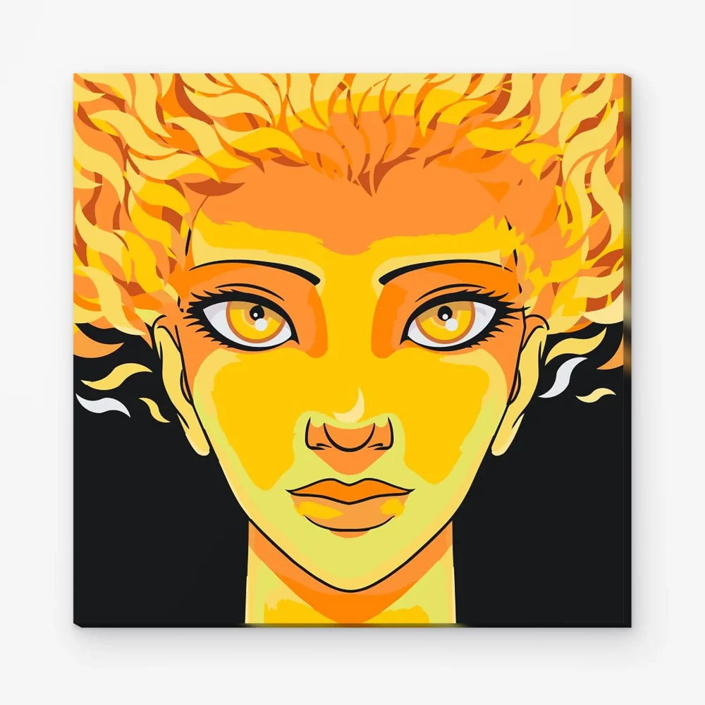 Pintar por Números - Mujer de fuego