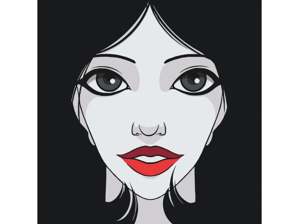 Pintar por números Mujer de labios rojos – foto 2