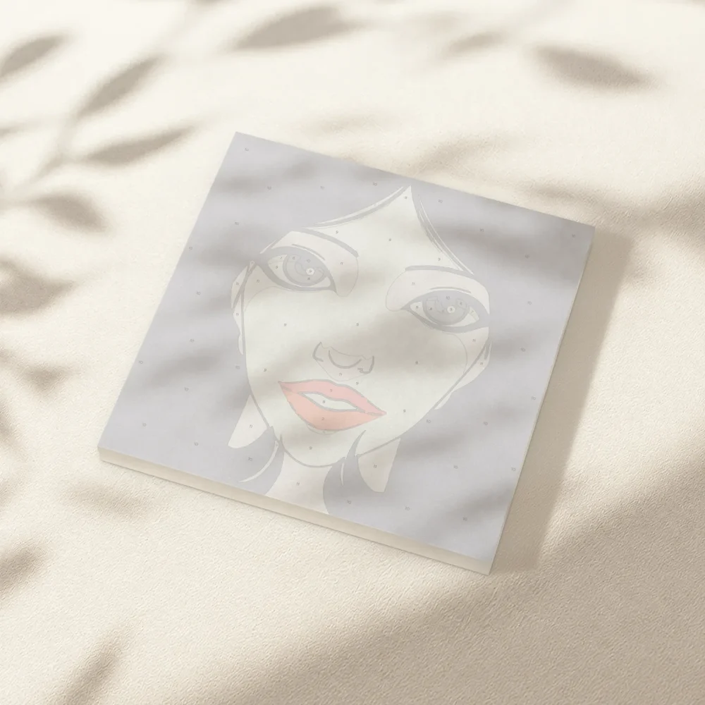 Pintar por Números - Mujer de labios rojos