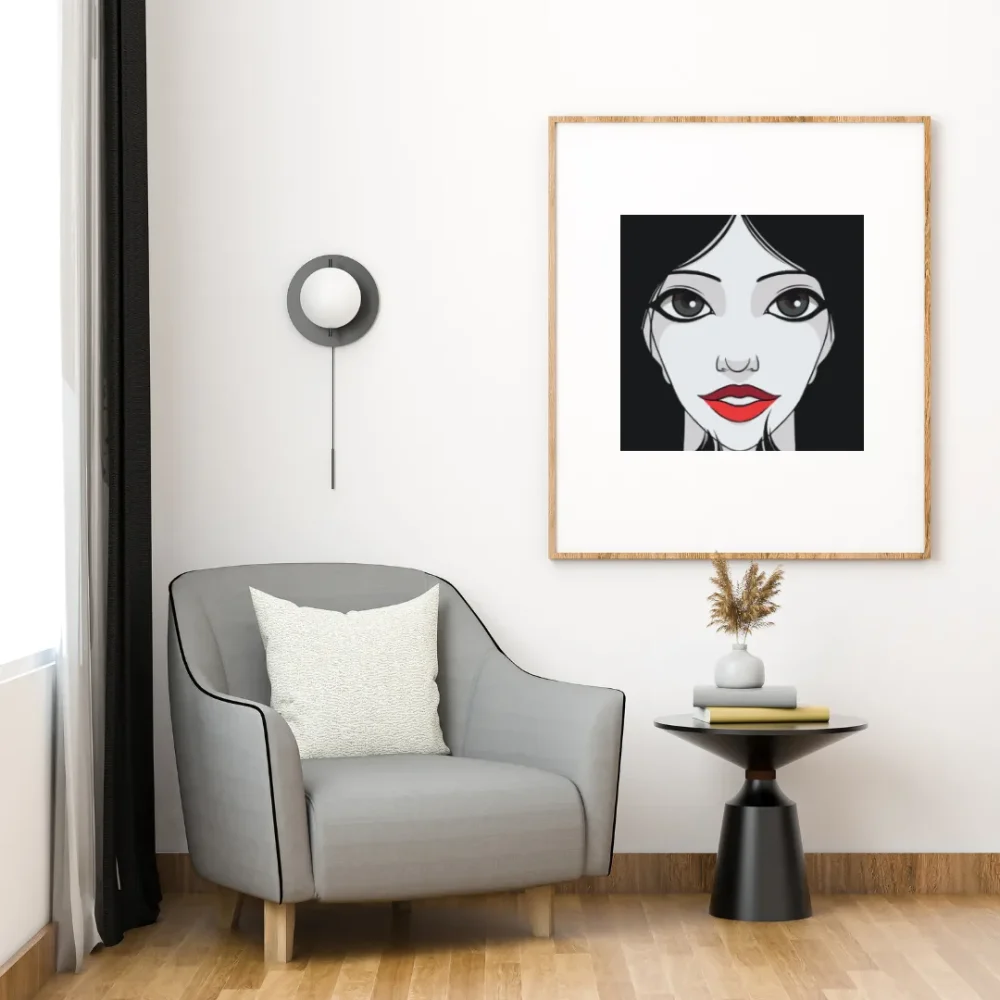 Pintar por números Mujer de labios rojos – foto 4