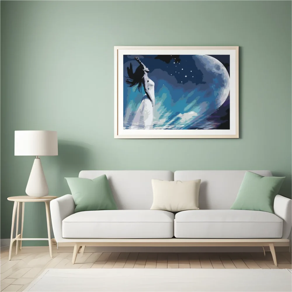Pintar por números Mujer en el espacio – foto 5