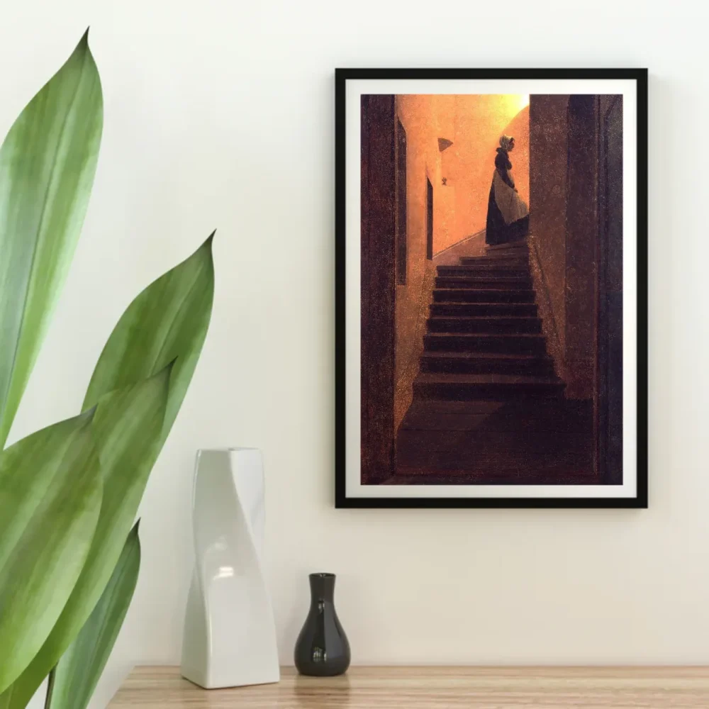 Pintar por números Mujer en la escalera – foto 4