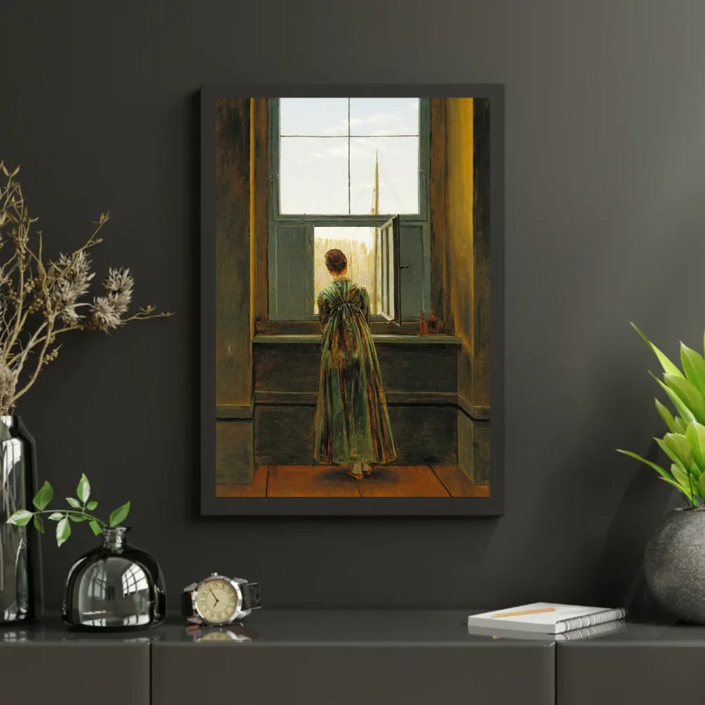 Pintar por números Mujer en la ventana – foto 3