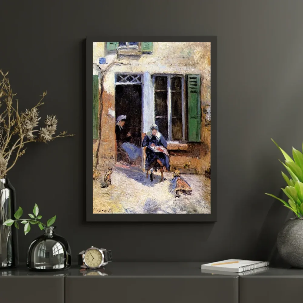 Pintar por números Mujer y niño cosiendo – foto 3