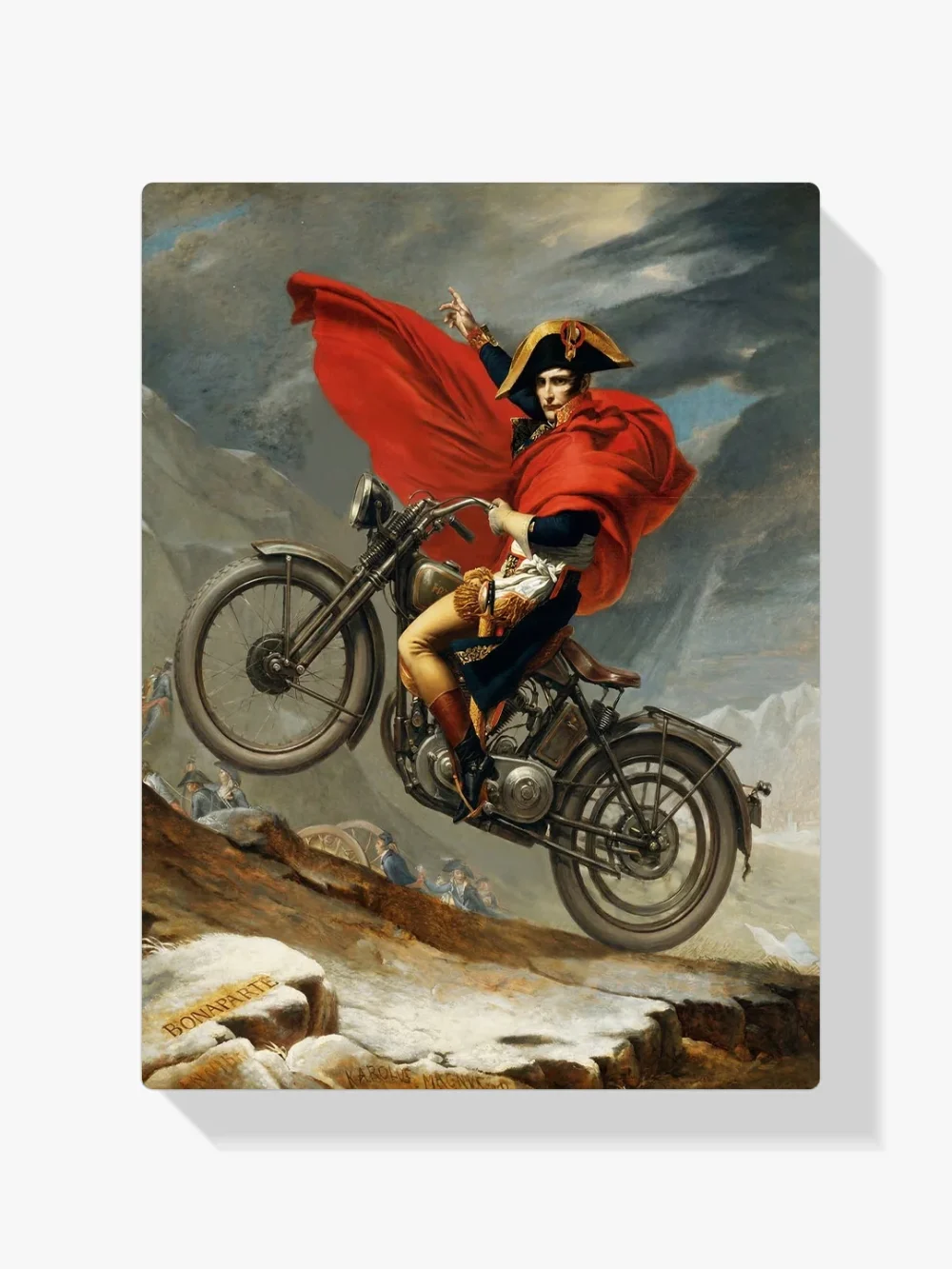 Pintar por números Napoleón en bicicleta