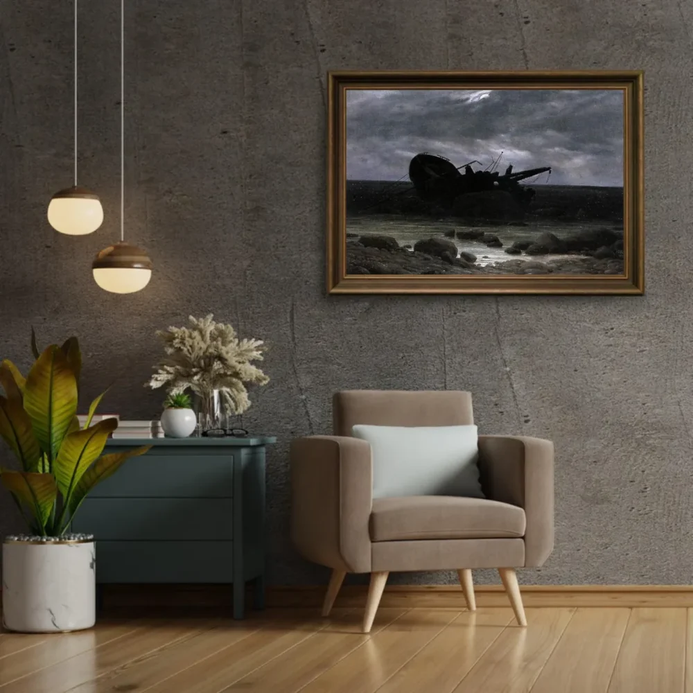 Pintar por números Naufragio a la luz de la luna – foto 2