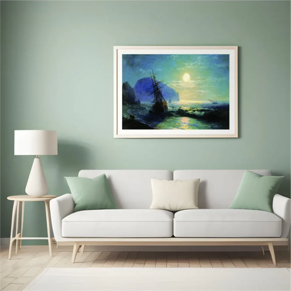 Pintar por números Naufragio frente a la costa de Gurzuf – foto 4