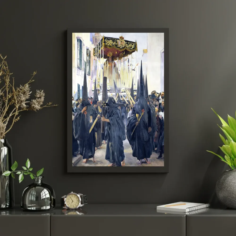Pintar por números Nazarenos en la Semana Santa de Sevilla – foto 3