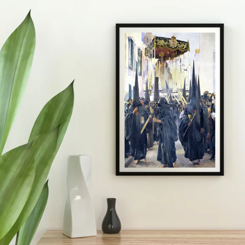 Pintar por números Nazarenos en la Semana Santa de Sevilla – foto 4