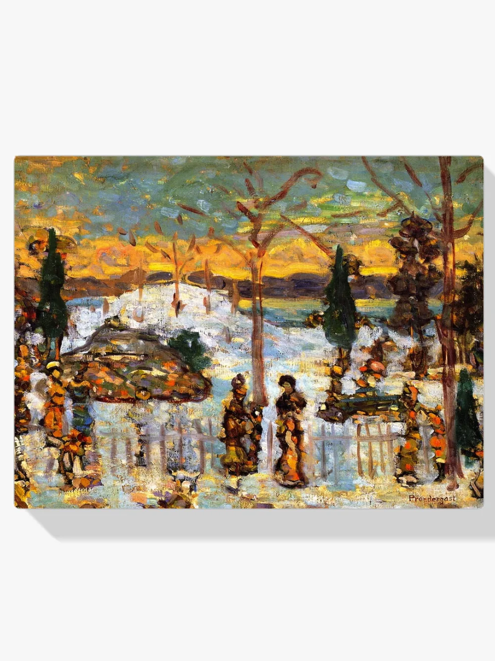 Pintar por números Nieve en abril